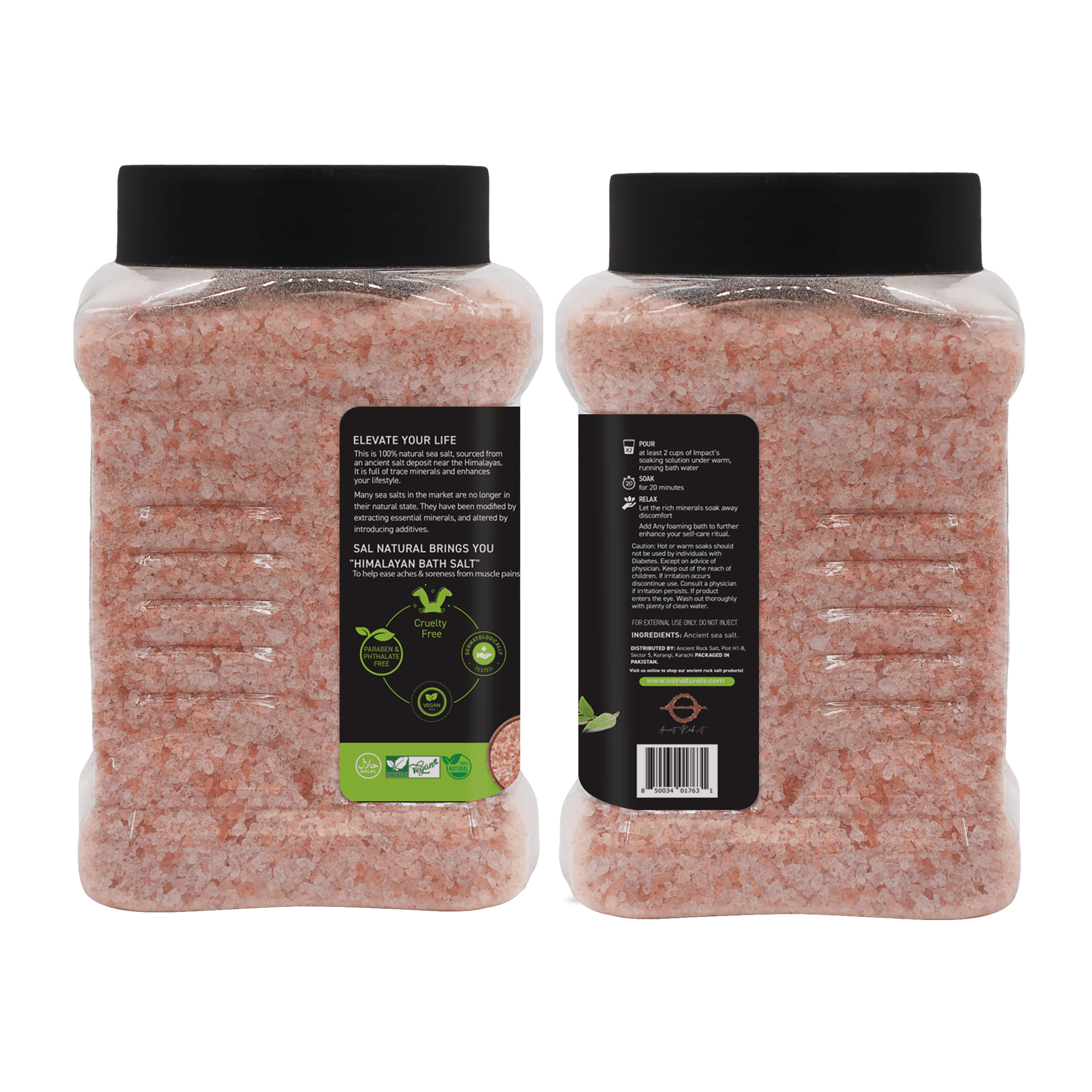 Himalayan Pink Bath Salt, Eucalyptus, 5 lb Jar - View 4