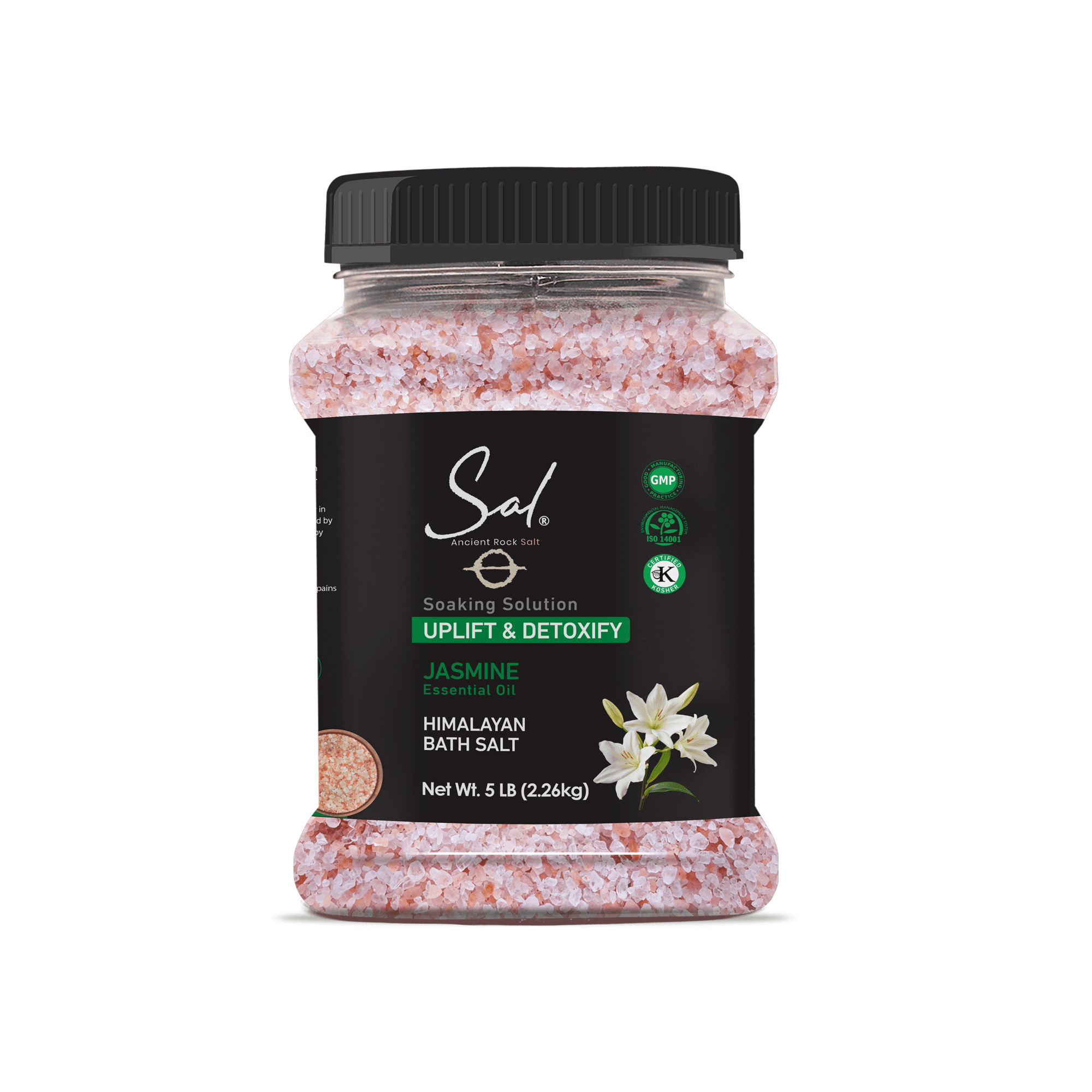 Himalayan Pink Bath Salt, Jasmine, 5 lb Jar